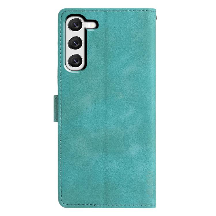 For Samsung Galaxy S23 5G Triangles Embossed Leather Phone Case
