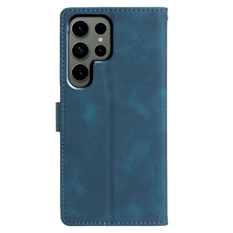 For Samsung Galaxy S25 Ultra 5G Triangles Embossed Leather Phone Case