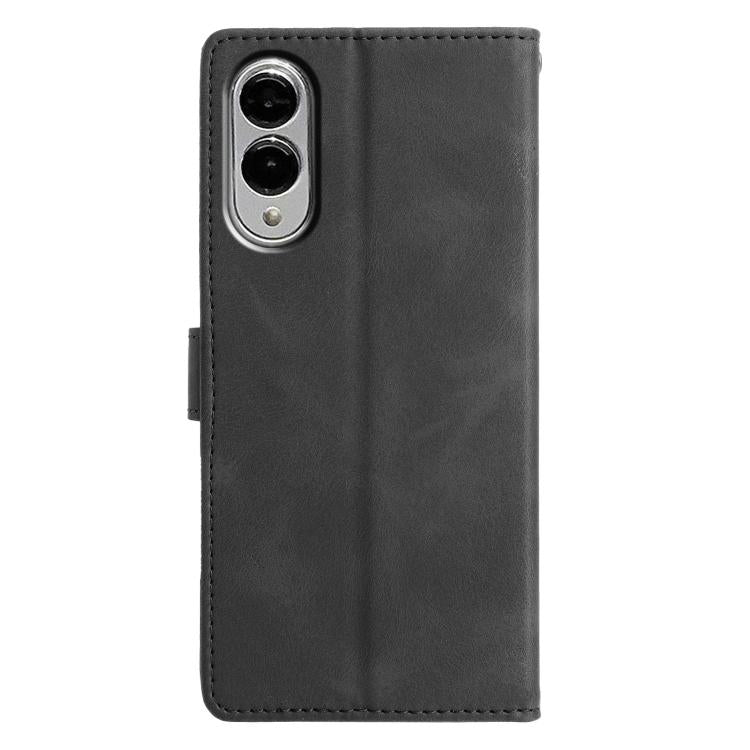For Samsung Galaxy S25 Edge 5G Triangles Embossed Leather Phone Case