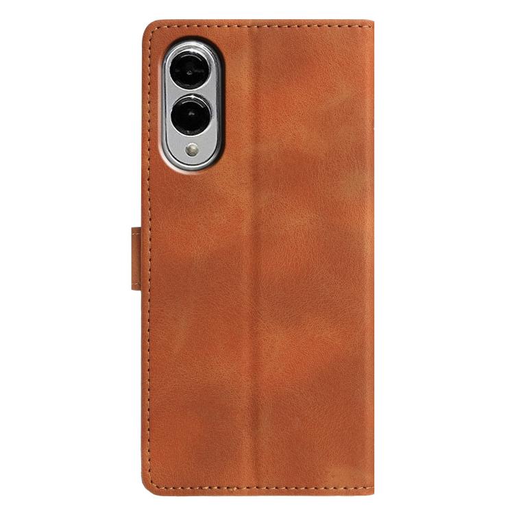 For Samsung Galaxy S25 Edge 5G Triangles Embossed Leather Phone Case