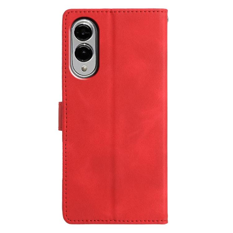 For Samsung Galaxy S25 Edge 5G Triangles Embossed Leather Phone Case