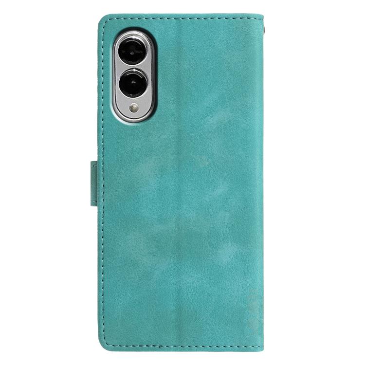 For Samsung Galaxy S25 Edge 5G Triangles Embossed Leather Phone Case