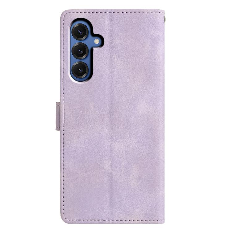 For Samsung Galaxy S24 5G Triangles Embossed Leather Phone Case