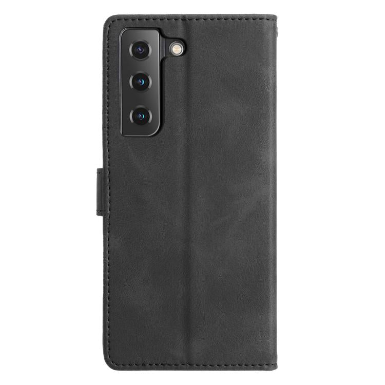 For Samsung Galaxy S21 5G Triangles Embossed Leather Phone Case