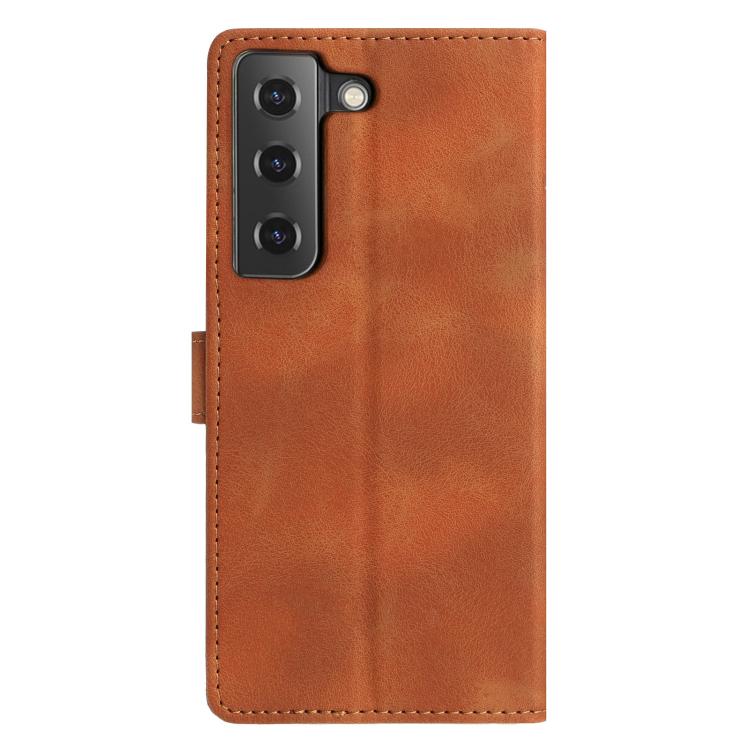 For Samsung Galaxy S22+ 5G Triangles Embossed Leather Phone Case