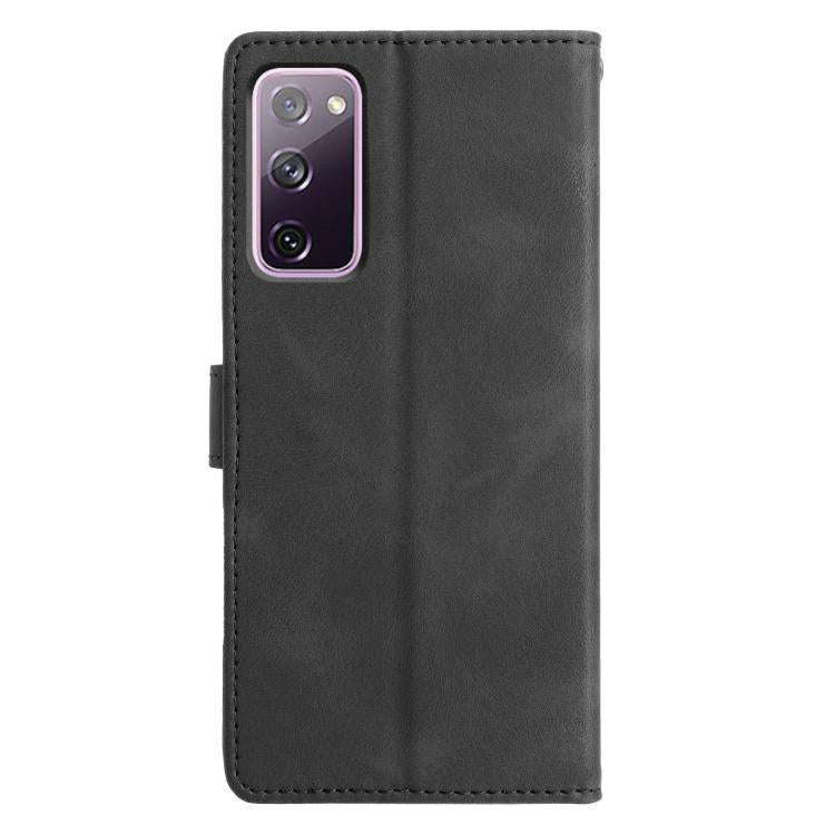 For Samsung Galaxy S20 FE Triangles Embossed Leather Phone Case