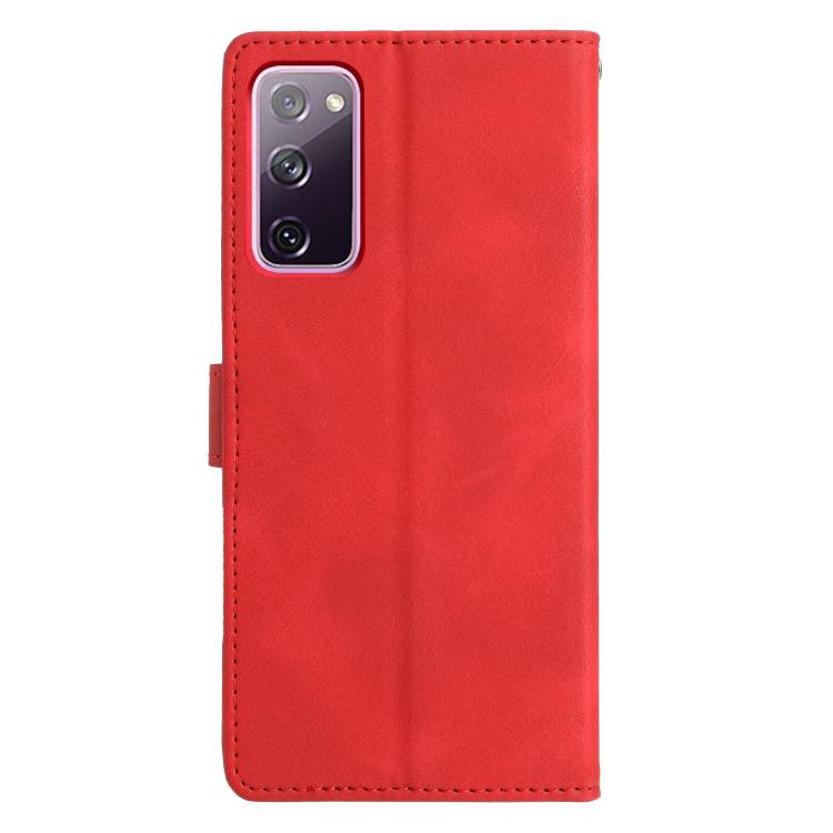 For Samsung Galaxy S20 FE Triangles Embossed Leather Phone Case