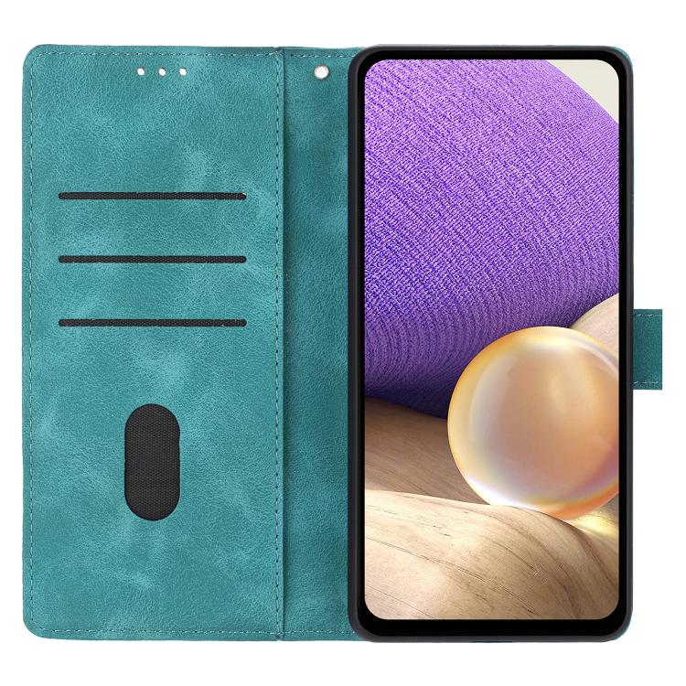 For Samsung Galaxy S25 FE 5G Triangles Embossed Leather Phone Case