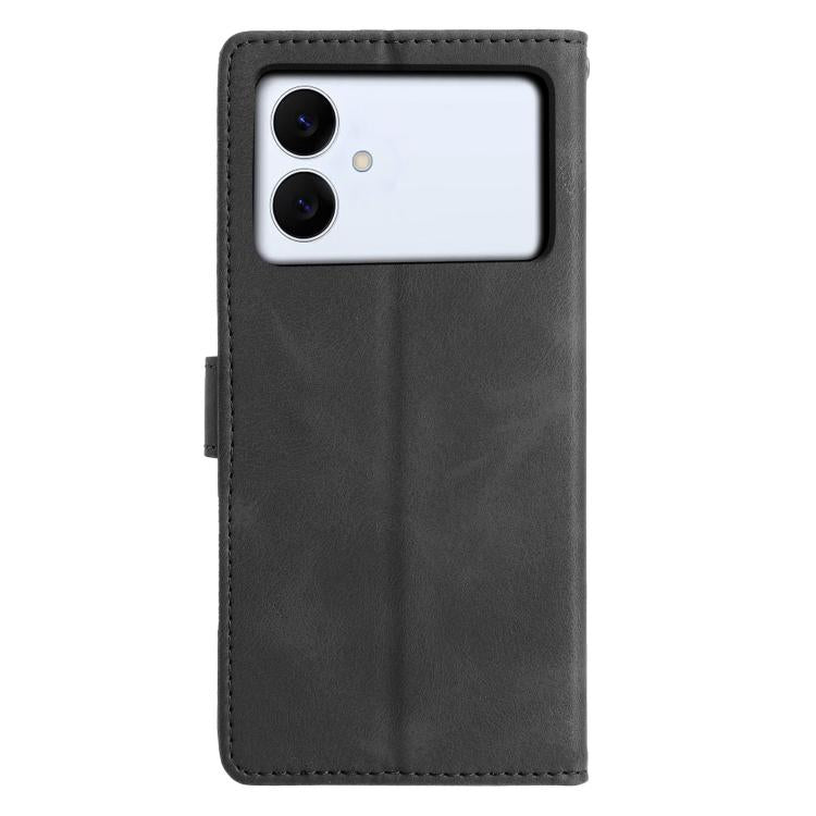 For Samsung Galaxy S26 Edge 5G Triangles Embossed Leather Phone Case