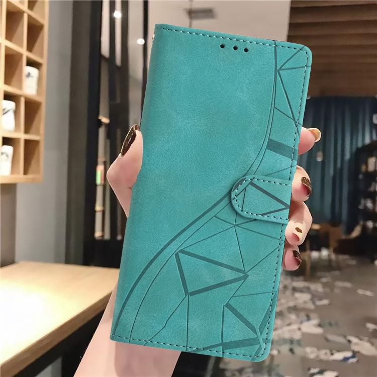 For Samsung Galaxy S26 Edge 5G Triangles Embossed Leather Phone Case