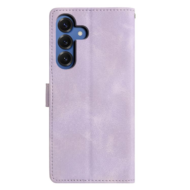 For Samsung Galaxy S26 5G Triangles Embossed Leather Phone Case