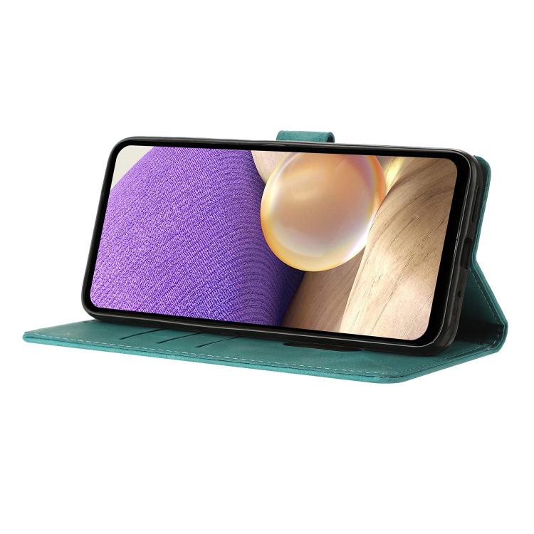 For Samsung Galaxy S26 5G Triangles Embossed Leather Phone Case