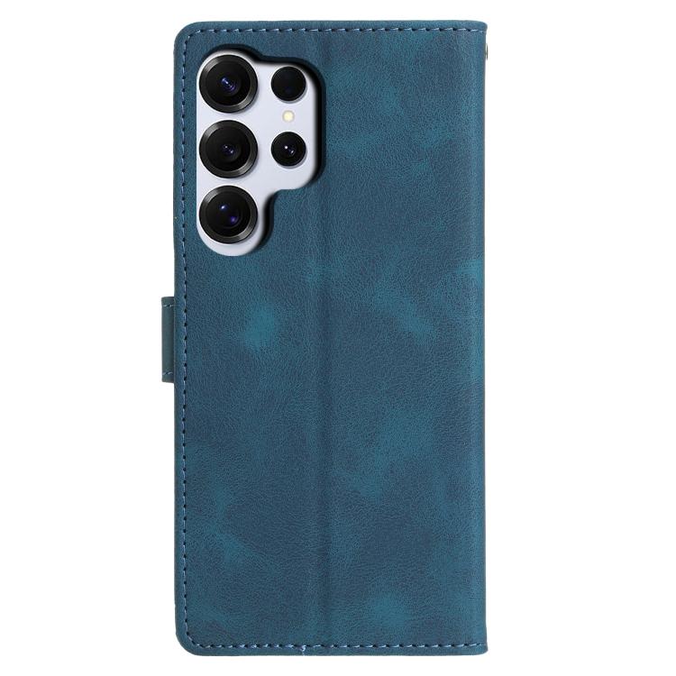 For Samsung Galaxy S26 Ultra 5G Triangles Embossed Leather Phone Case
