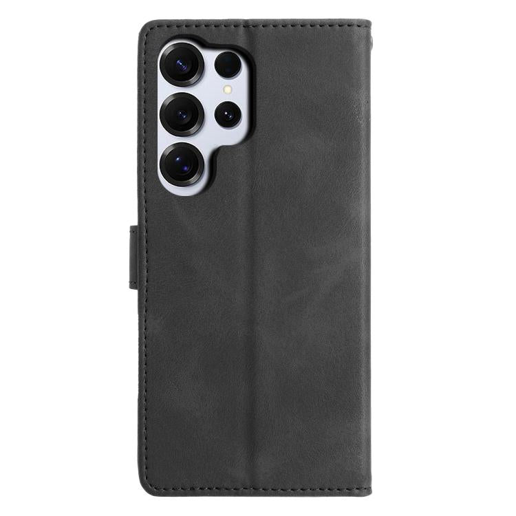 For Samsung Galaxy S26 Ultra 5G Triangles Embossed Leather Phone Case