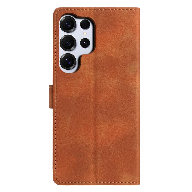 For Samsung Galaxy S26 Ultra 5G Triangles Embossed Leather Phone Case