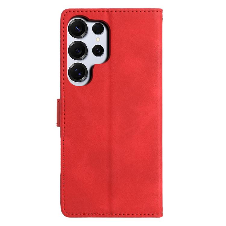 For Samsung Galaxy S26 Ultra 5G Triangles Embossed Leather Phone Case