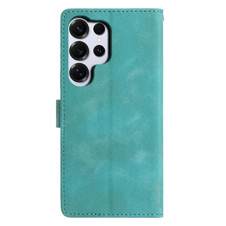 For Samsung Galaxy S26 Ultra 5G Triangles Embossed Leather Phone Case
