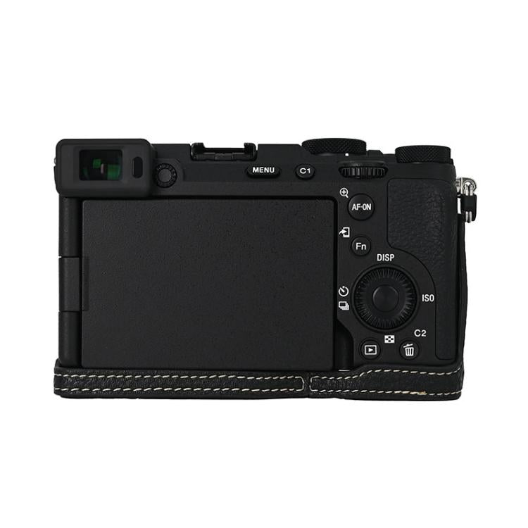 For Sony ILCE-7CM2 / Alpha 7C II Litchi Texture PU Leather Camera Half Case Base