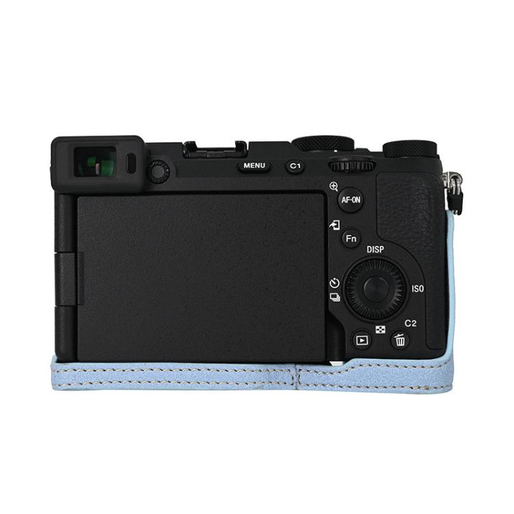 For Sony ILCE-7CM2 / Alpha 7C II Litchi Texture PU Leather Camera Half Case Base