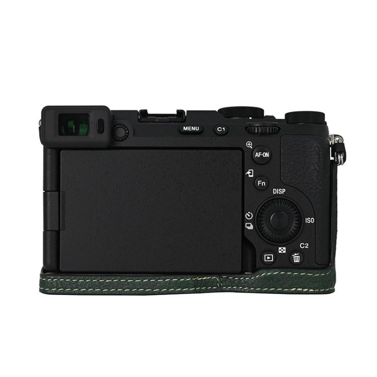 For Sony ILCE-7CM2 / Alpha 7C II Litchi Texture PU Leather Camera Half Case Base
