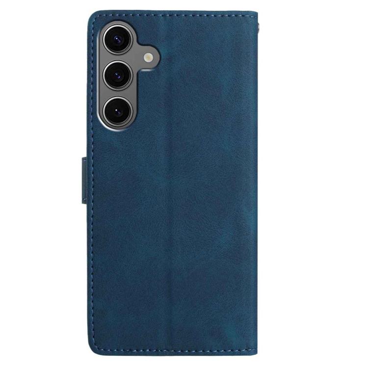 For Samsung Galaxy S24 FE 5G Skin Feel Embossed Feather Leather Phone Case