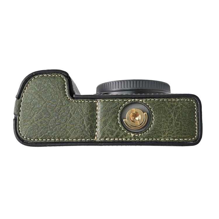 For Sony ILCE-6400 / A6300 / A6200 Litchi Texture PU Leather Camera Half Case Base