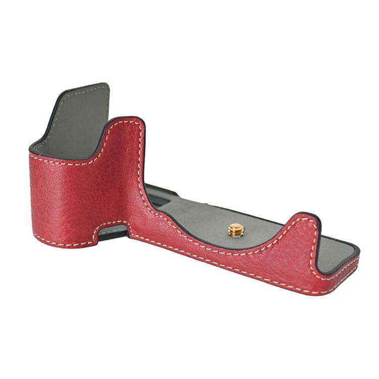 For Sony ILCE-6700 / A6700 Litchi Texture PU Leather Camera Half Case Base