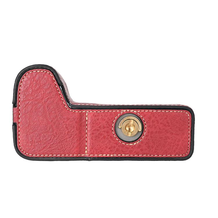 For Sony ILCE-6700 / A6700 Litchi Texture PU Leather Camera Half Case Base