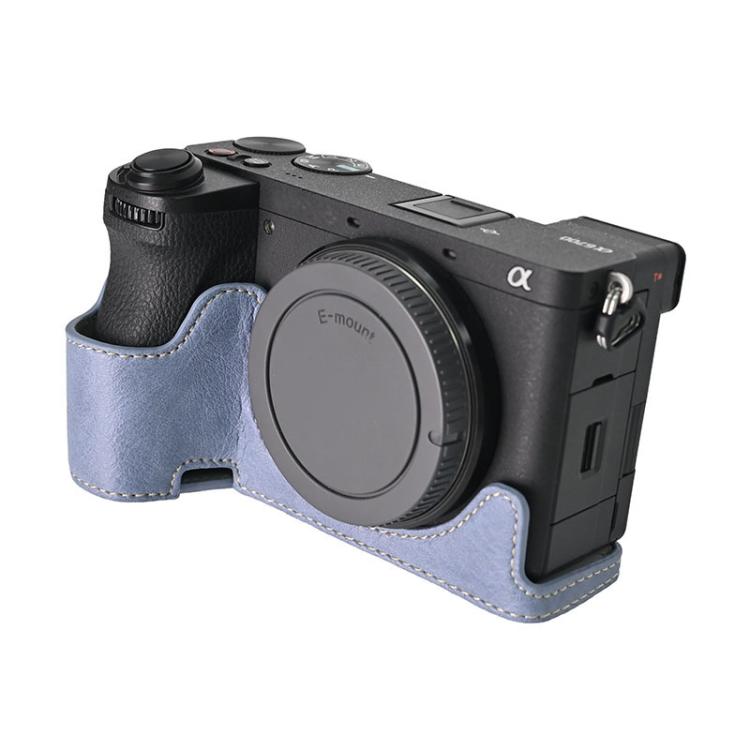 For Sony ILCE-6700 / A6700 Litchi Texture PU Leather Camera Half Case Base