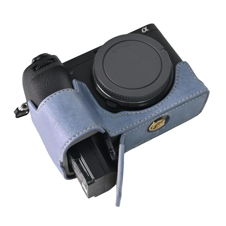 For Sony ILCE-6700 / A6700 Litchi Texture PU Leather Camera Half Case Base