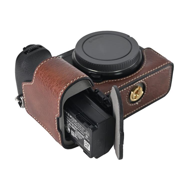 For Sony ILCE-6700 / A6700 Litchi Texture PU Leather Camera Half Case Base