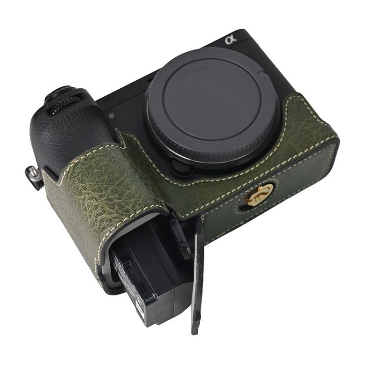 For Sony ILCE-6700 / A6700 Litchi Texture PU Leather Camera Half Case Base