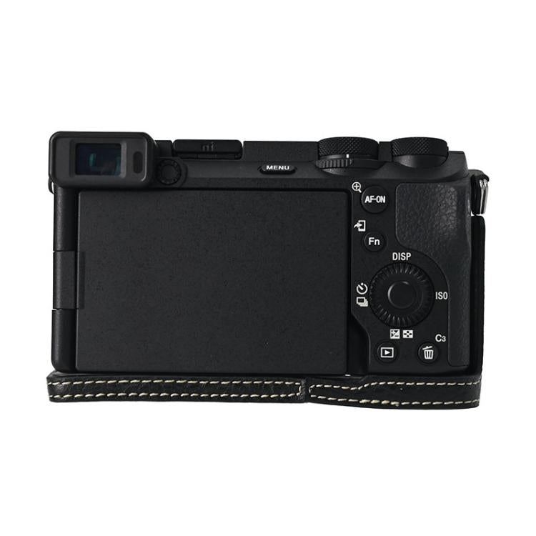 For Sony ILCE-6700 / A6700 Litchi Texture PU Leather Camera Half Case Base