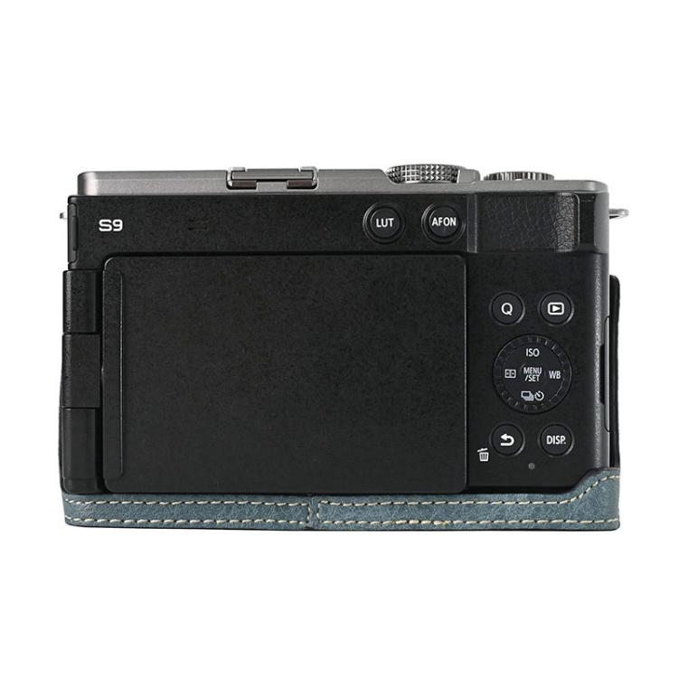 For Panasonic LUMIX S9 Litchi Texture PU Leather Camera Half Case Base