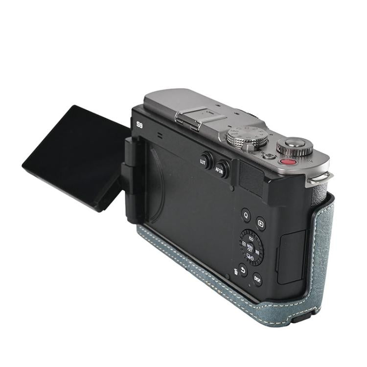 For Panasonic LUMIX S9 Litchi Texture PU Leather Camera Half Case Base