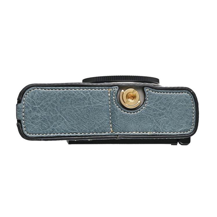 For Panasonic LUMIX S9 Litchi Texture PU Leather Camera Half Case Base