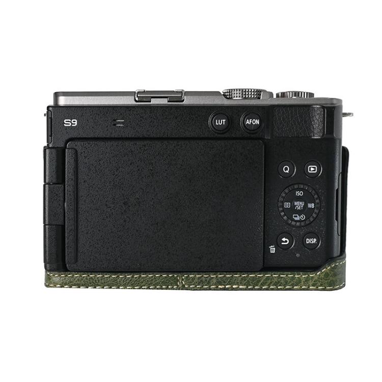 For Panasonic LUMIX S9 Litchi Texture PU Leather Camera Half Case Base