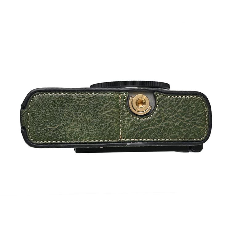 For Panasonic LUMIX S9 Litchi Texture PU Leather Camera Half Case Base