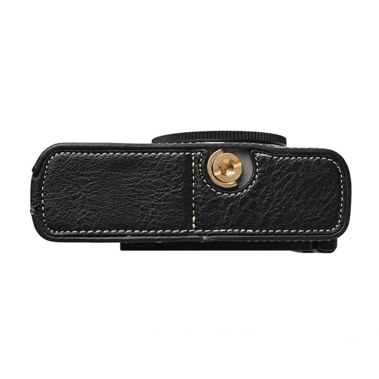 For Panasonic LUMIX S9 Litchi Texture PU Leather Camera Half Case Base