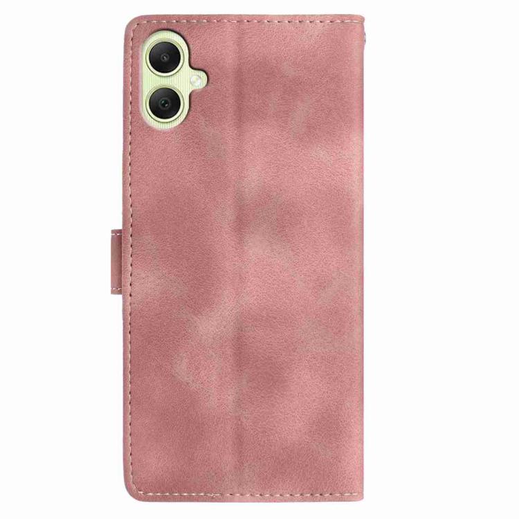 For Samsung Galaxy A06 5G Skin Feel Embossed Feather Leather Phone Case
