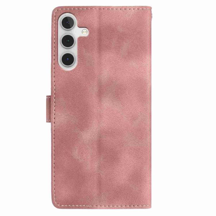 For Samsung Galaxy A56 5G Skin Feel Embossed Feather Leather Phone Case