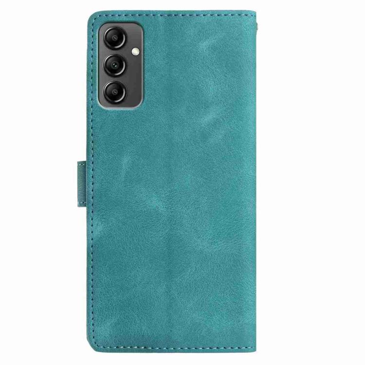 For Samsung Galaxy A14 5G Skin Feel Embossed Feather Leather Phone Case