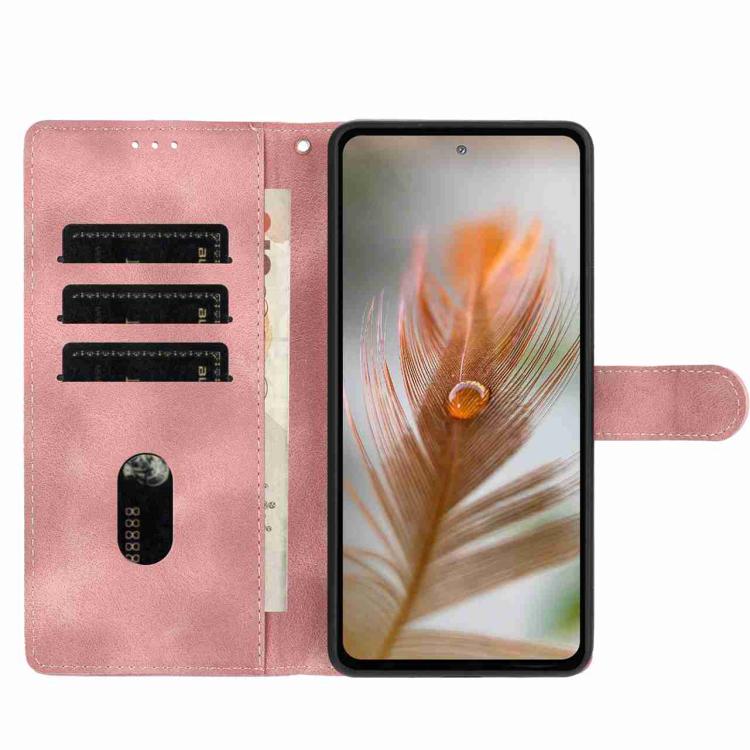 For Samsung Galaxy A37 5G Skin Feel Embossed Feather Leather Phone Case