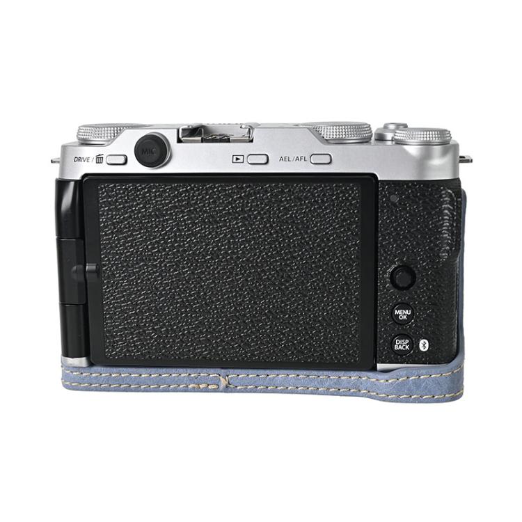 For FUJIFILM X-M5 Litchi Texture PU Leather Camera Half Case Base