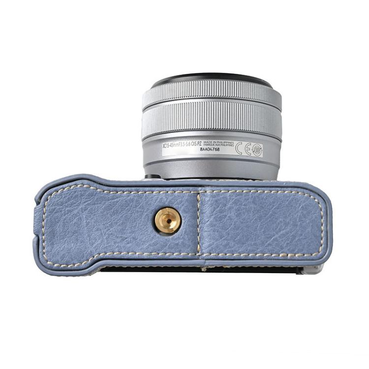 For FUJIFILM X-M5 Litchi Texture PU Leather Camera Half Case Base