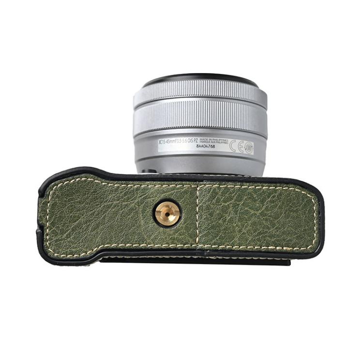 For FUJIFILM X-M5 Litchi Texture PU Leather Camera Half Case Base