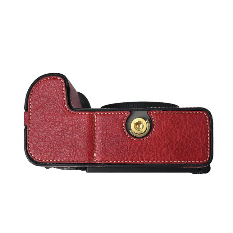 For Nikon Z6III Litchi Texture PU Leather Camera Half Case Base
