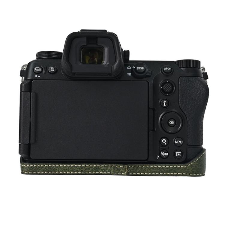 For Nikon Z6III Litchi Texture PU Leather Camera Half Case Base
