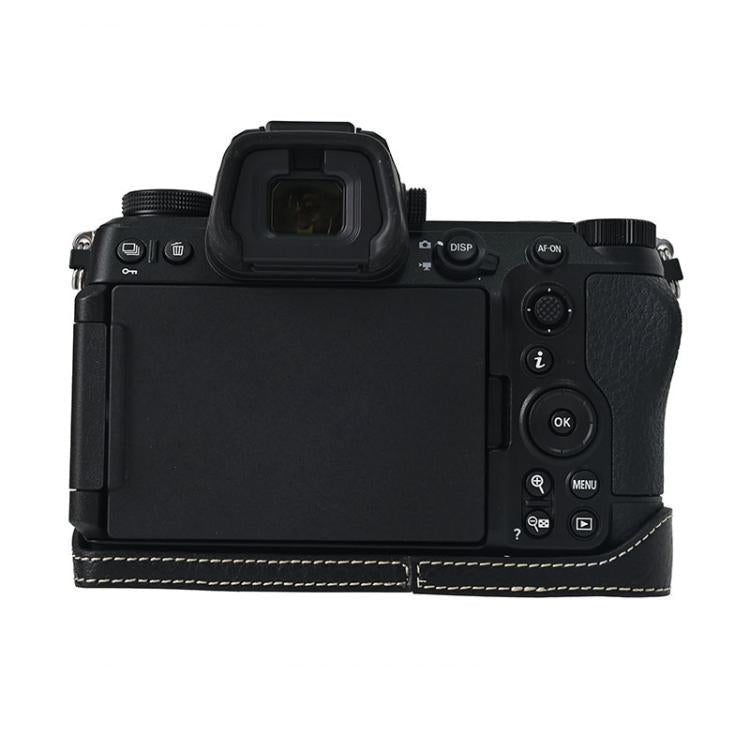 For Nikon Z6III Litchi Texture PU Leather Camera Half Case Base