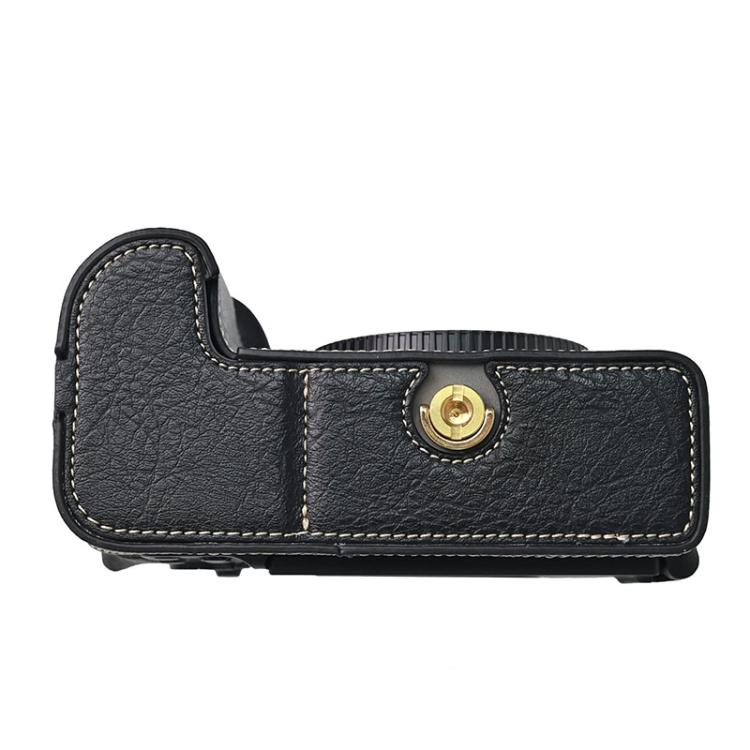 For Nikon Z6III Litchi Texture PU Leather Camera Half Case Base